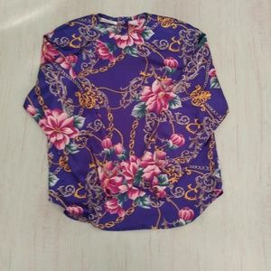 Liz Claiborne Collection Floral Print Blouse - Misses Sizr 4